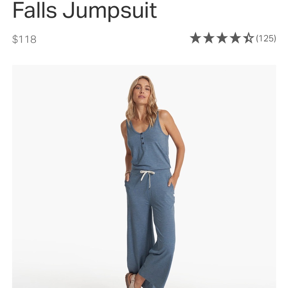 NEW Vuori falls jumpsuit size L